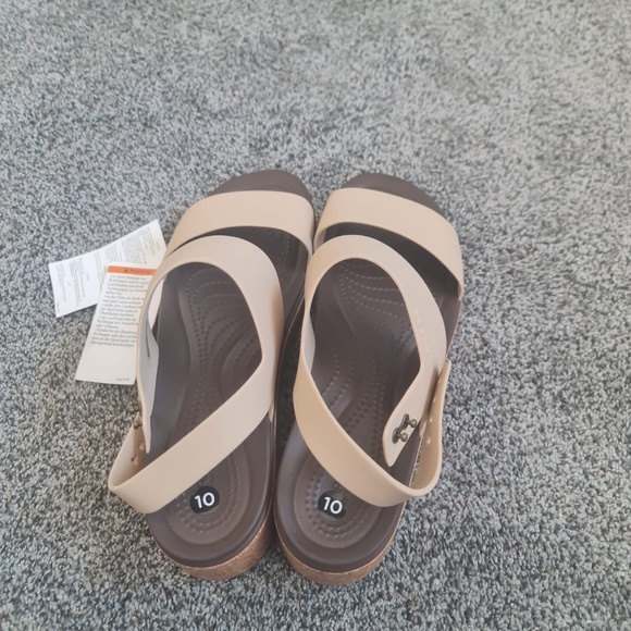 Brand new Crocs wedge sandals (size 10) - Picture 2 of 4